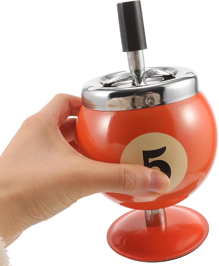 مطفأة سجائر معدنية مقاومة للرياح، تصميم آمن للإطفاء التلقائي بالضغط، مدمج ويوفر المساحة. - Image 3